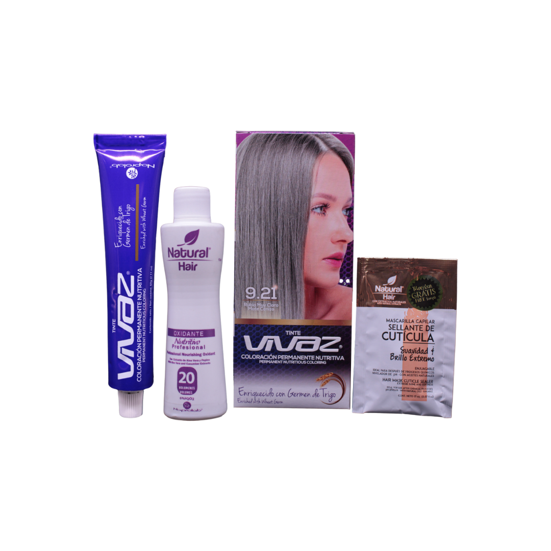 Kit Tinte 921 | Rubio Muy Claro Mate Cenizo Kit Tinte 921 | Rubio Muy Claro Mate Cenizo